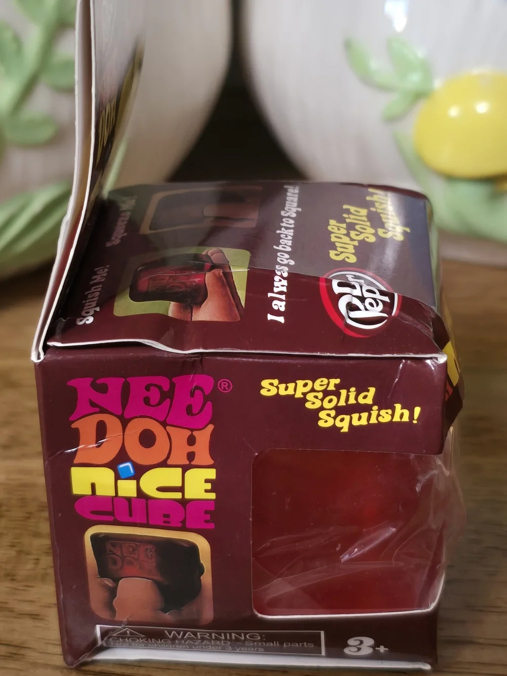 Dr.Pepper Themed Squishy Cube Toy